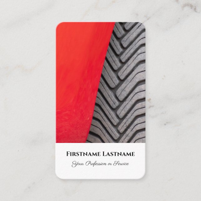 Tuning experts for racing tires car speed wheels business card (Front)