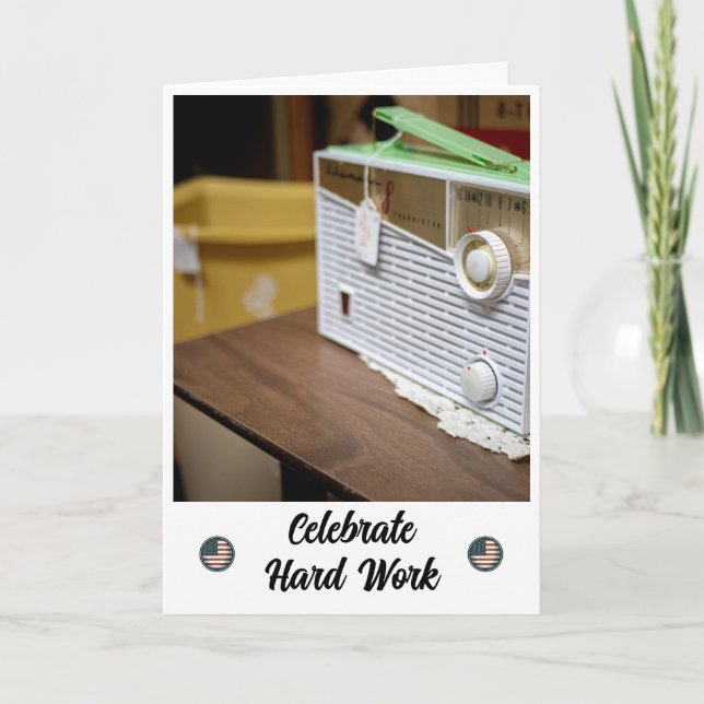 Tuning into Relaxation - Labor Day Card (Front)