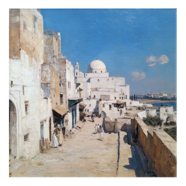 Tunis 1905 – Impressionist Travel Art from Tunisia (Front)