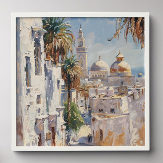 Tunis 1905 – Impressionist Travel Poster from Tuni Peel And Stick Photo Tile
