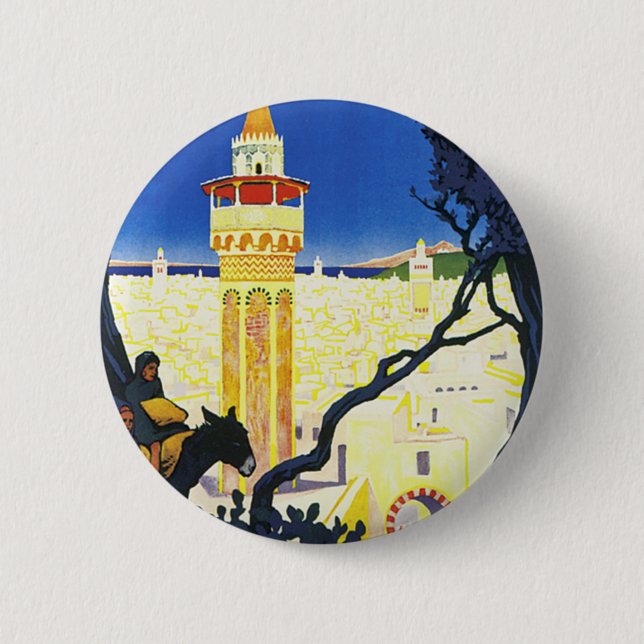 Tunis ~ L'Orient Aux Portes de Marseille Button (Front)