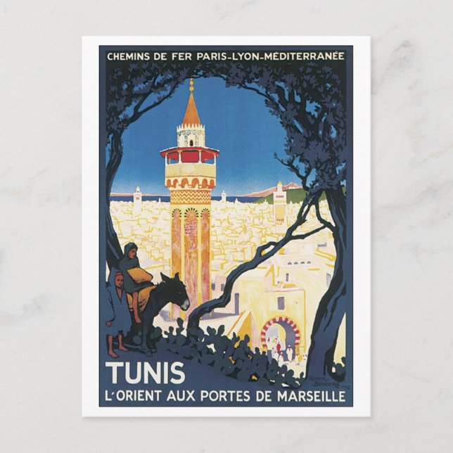 Tunis, L'Orient Aux Portes de Marsielle Postcard (Front)