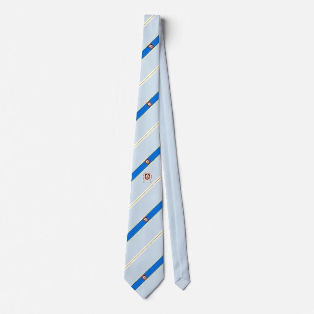 Tunis stripes flag neck tie (Front)