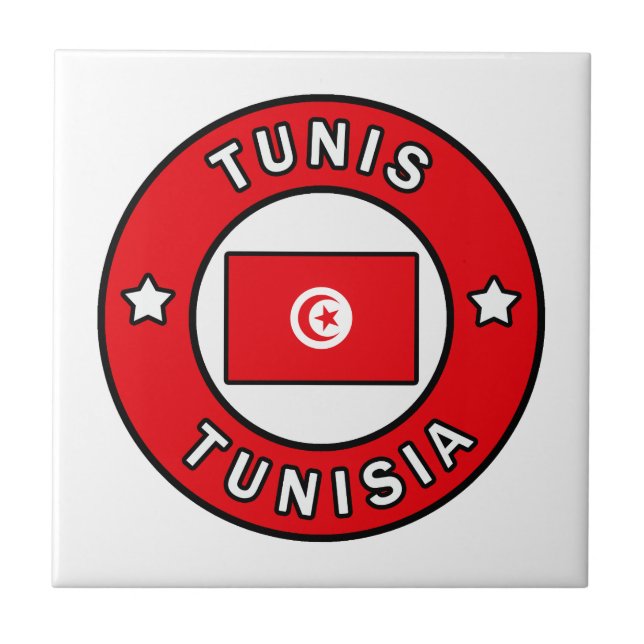 Tunis Tunisia Ceramic Tile (Front)