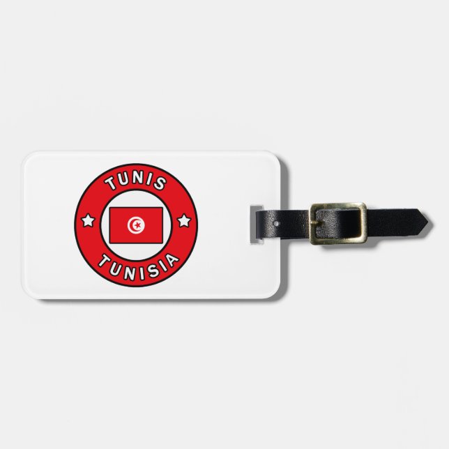 Tunis Tunisia Luggage Tag (Front Horizontal)