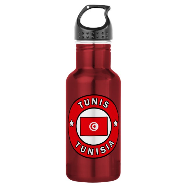 Tunis Tunisia Stainless Steel Water Bottle (Front)