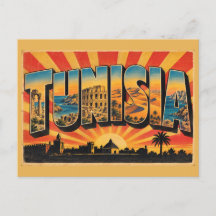 Tunisia Amphitheater Dunes Coast Vintage Travel