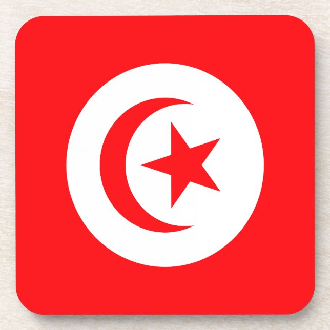 Tunisia Beverage Coaster (Front)