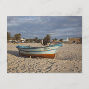 Tunisia, Cap Bon, Hammamet, waterfront, Kasbah Postcard