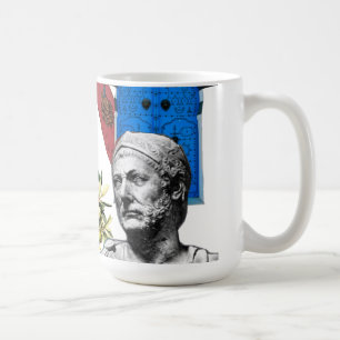 Tunisia Collage Sticker Design Tunisian Culture Coffee Mug