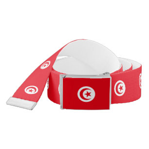 Tunisia Flag Belt