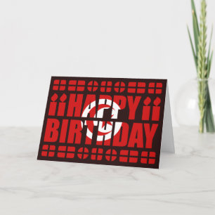 Tunisia Flag Birthday Card