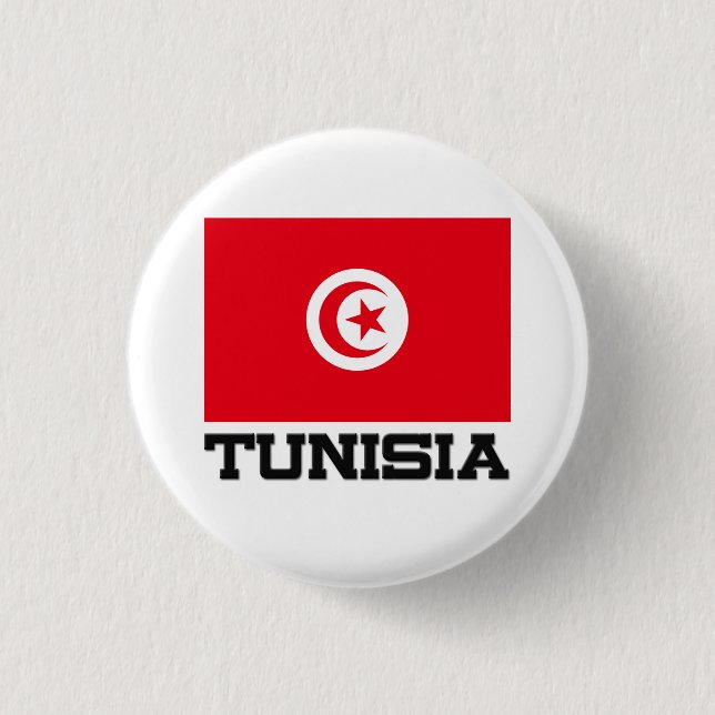Tunisia Flag Button (Front)