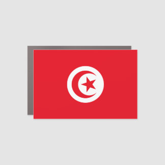 Tunisia Flag Car Magnet
