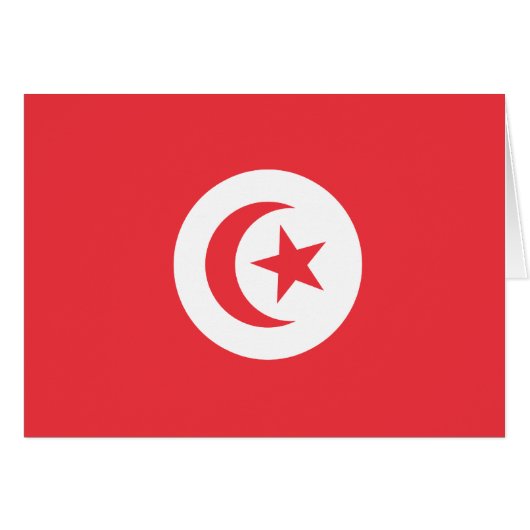 Tunisia Flag Cards (Front Horizontal)