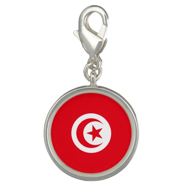 Tunisia Flag Charm (Front)