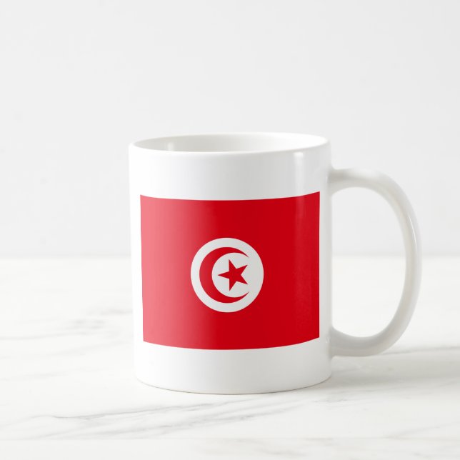 Tunisia Flag Coffee Mug (Right)