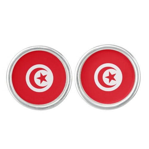 Tunisia Flag Cufflinks