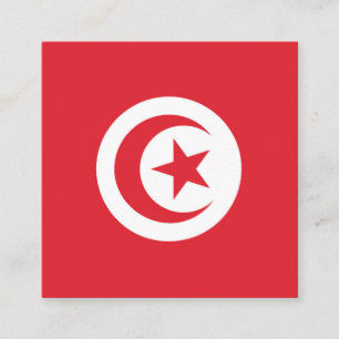 Tunisia Flag Emblem Enclosure Card