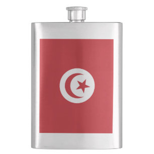 Tunisia flag flask