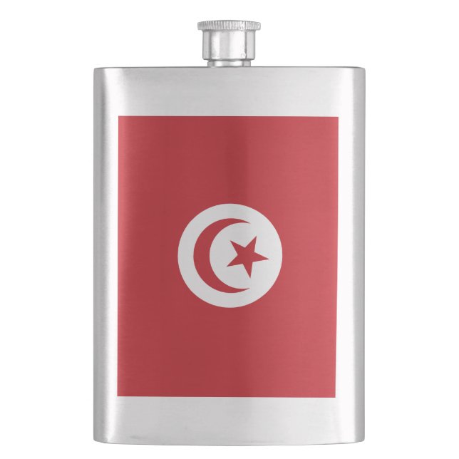 Tunisia flag flask (Front)