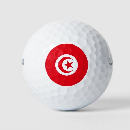 Tunisia Flag Golf Balls