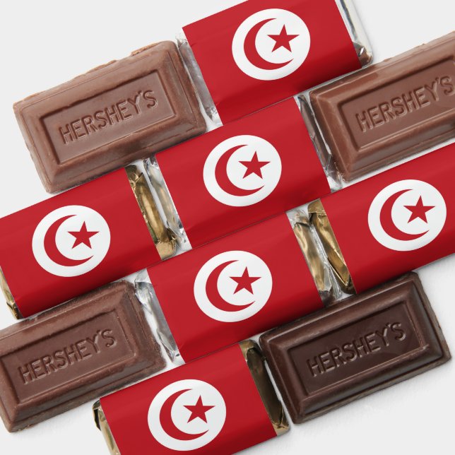 Tunisia flag hershey's miniatures (Assorted)