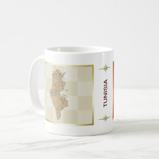 Tunisia Flag + Map Mug