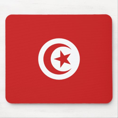 Tunisia Flag Mousepad