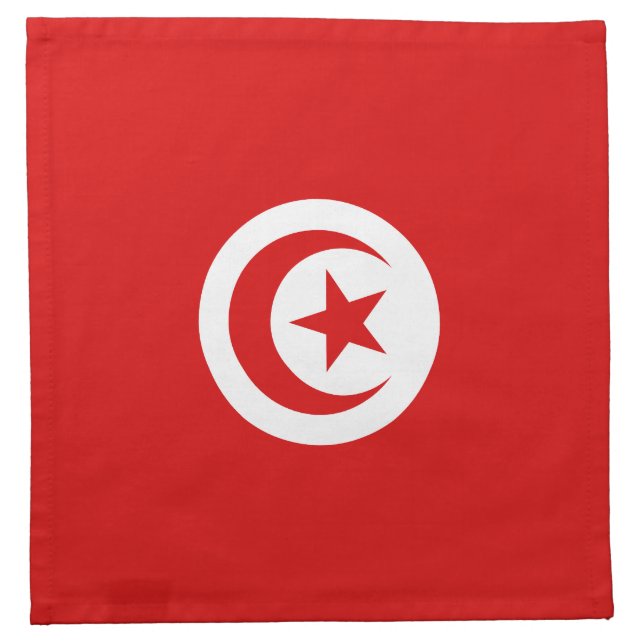 Tunisia Flag Napkin (Front)
