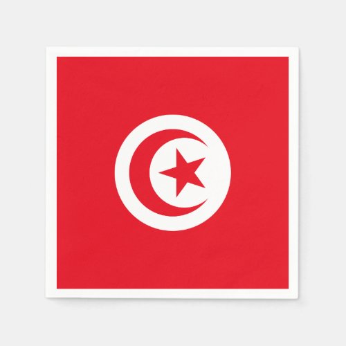Tunisia Flag Napkins