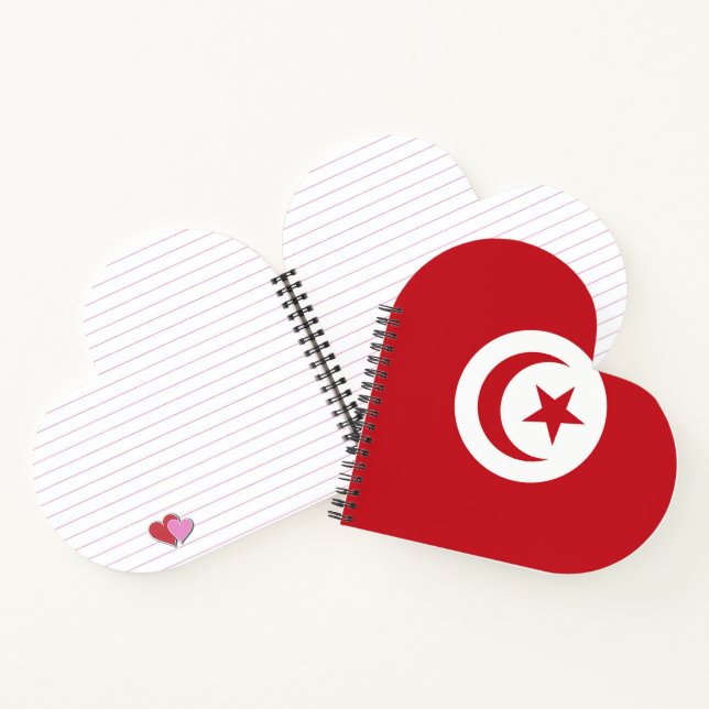 Tunisia flag notebook (Inside)