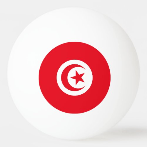 Tunisia Flag Ping Pong Ball