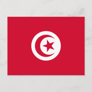 Tunisia Flag Postcard