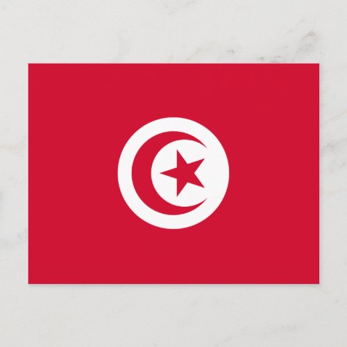 Tunisia Flag Postcard