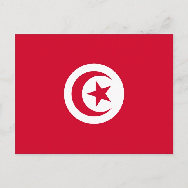 Tunisia Flag Postcard (Front)