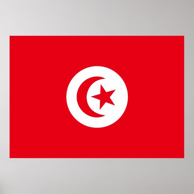 Tunisia Flag Poster (Front)