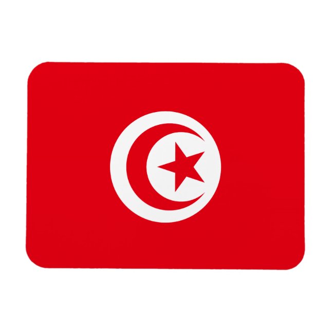 Tunisia Flag Premium Magnet (Horizontal)