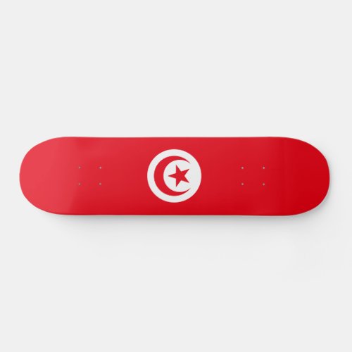 Tunisia Flag Skateboard
