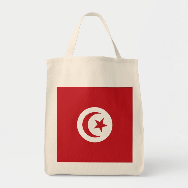 Tunisia flag tote bag (Front)