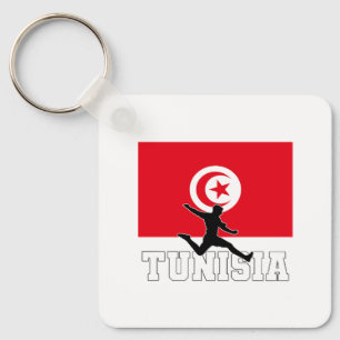 Tunisia Football Soccer National Team Shot Glass Keychain