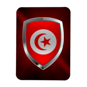 Tunisia Metallic Emblem Magnet
