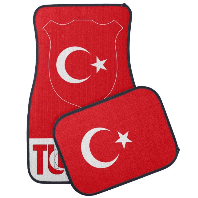 Tunisia National Flag Patriotic Car Floor Mat (Set)