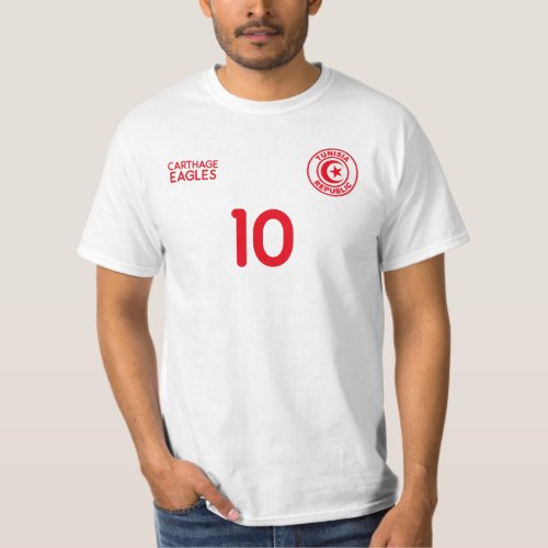 Tunisia National Football Team Soccer Retro Jersey T_Shirt