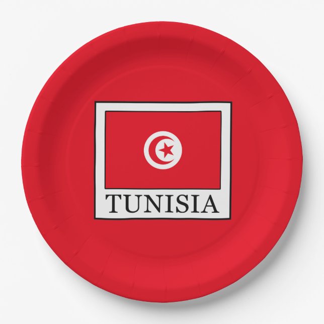 Tunisia Paper Plates (Front)
