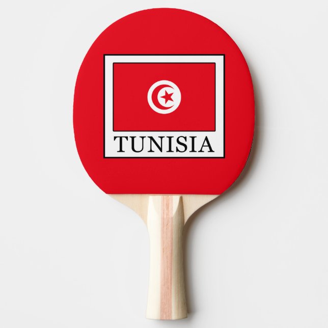 Tunisia Ping-Pong Paddle (Front)
