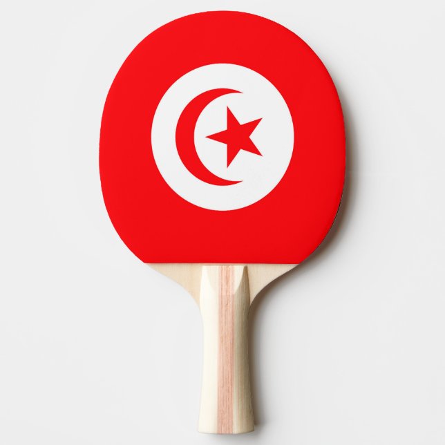 Tunisia Ping Pong Paddle (Front)