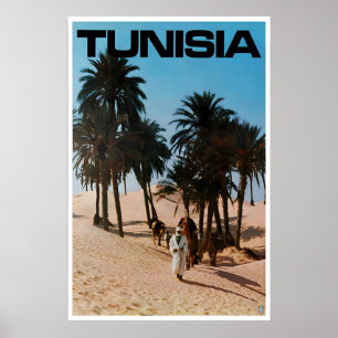 Tunisia Print North Africa Poster Vintage Travel