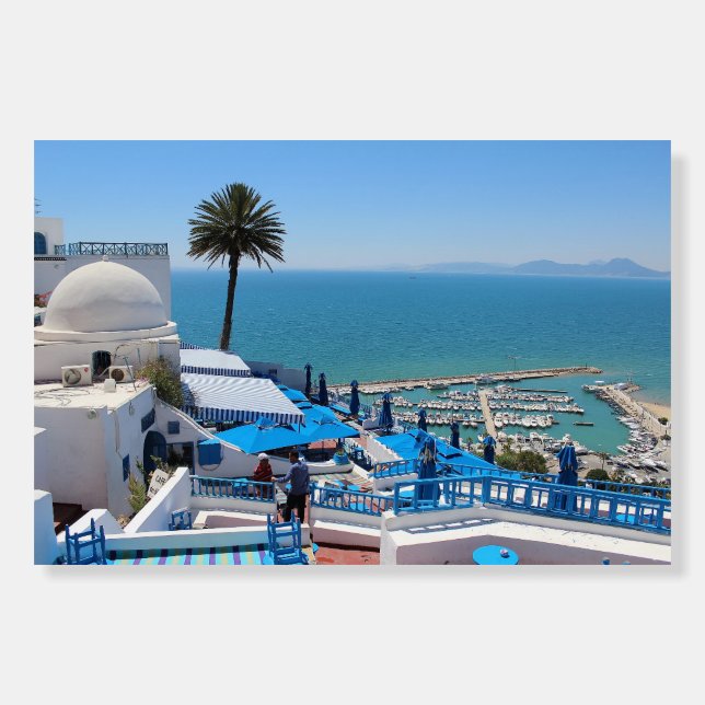 Tunisia sidi bou said amazing view Building Foam Board (Front)