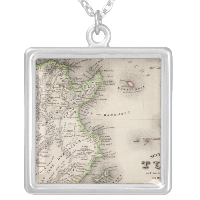 Tunisia Silver Plated Necklace (Front)